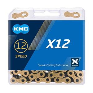 KMC X12 DORADO/NEGRO 12 VELOCIDADES